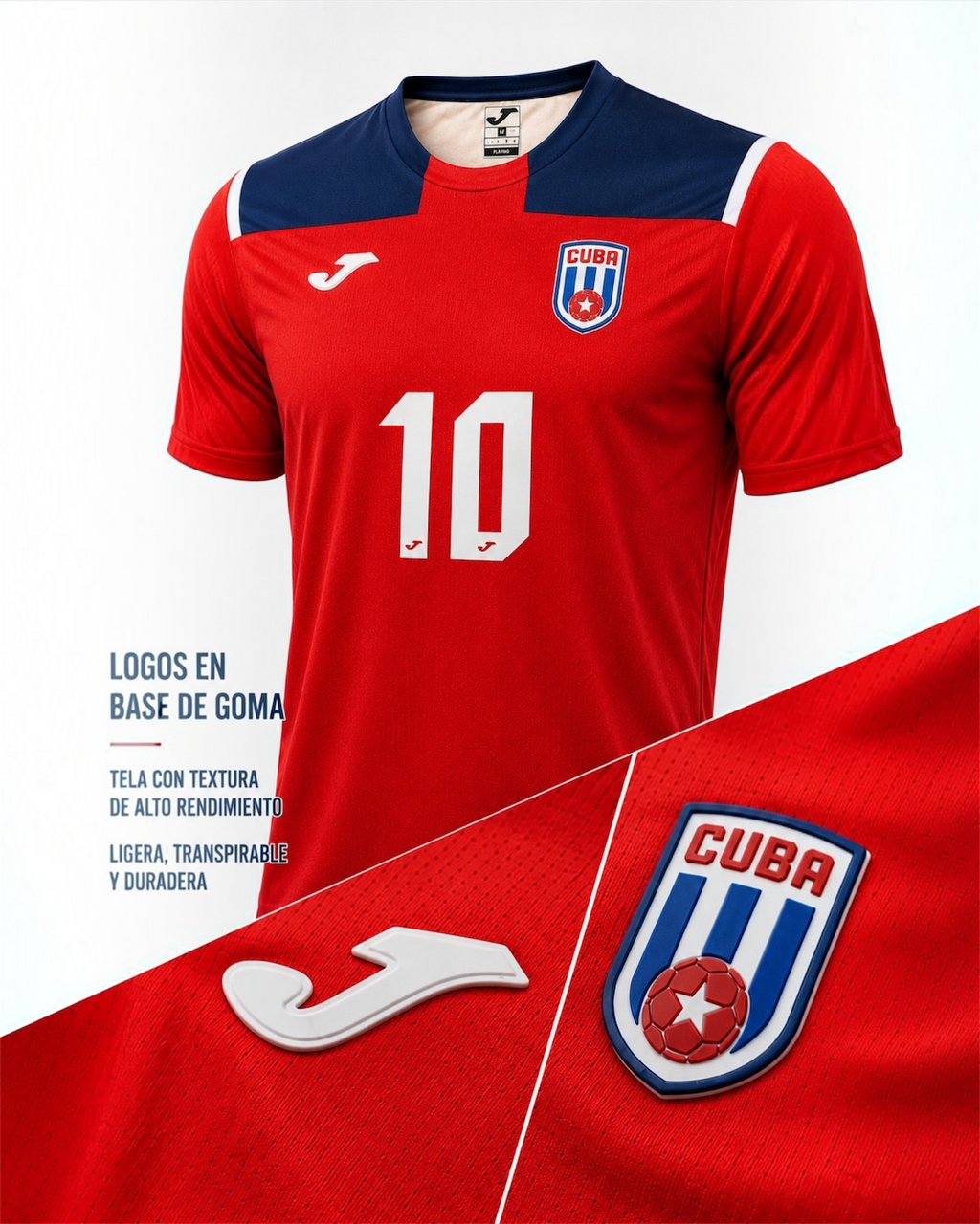 Dairon Reyes #10 Joma Cuba Jersey