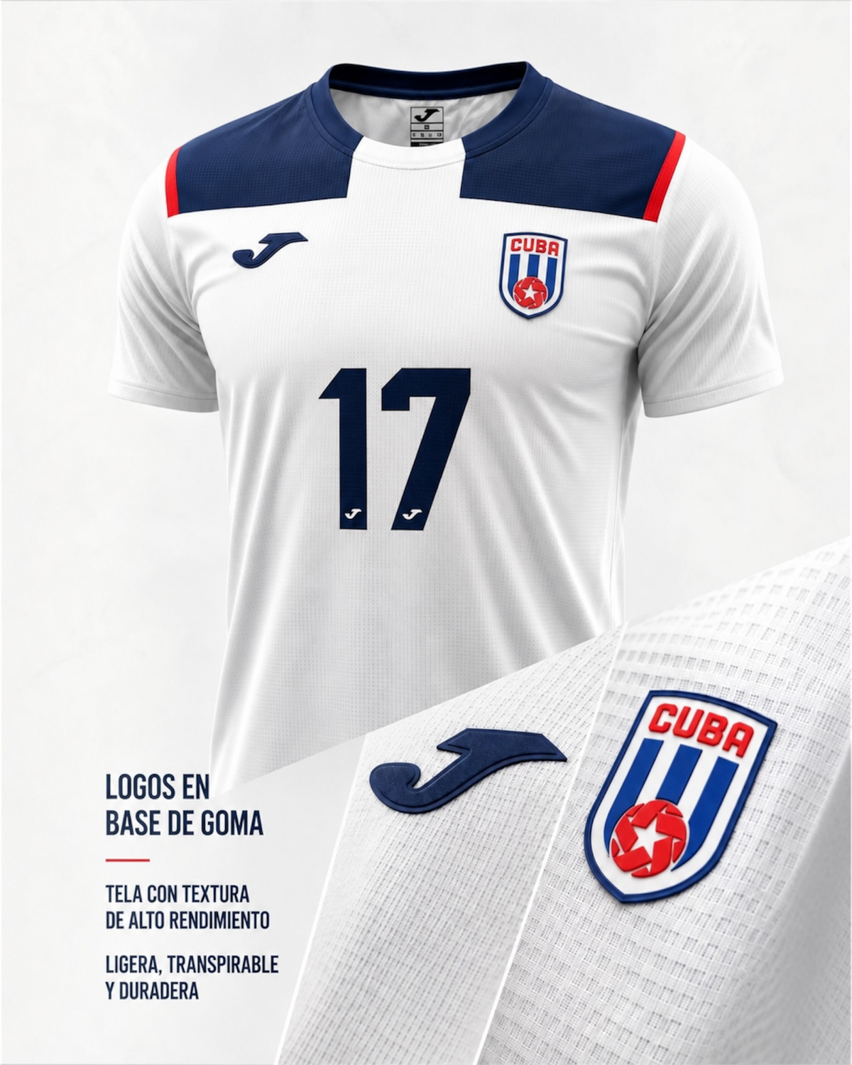 Eloy Nebreda #17 Joma Cuba Jersey